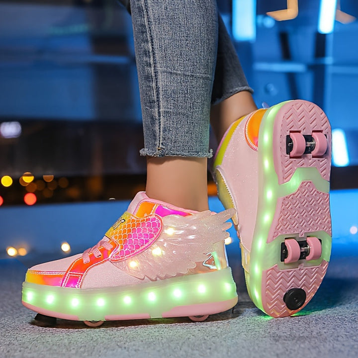 Kinderen rolschaats sneakers met oplaadbare ledverlichting 9
