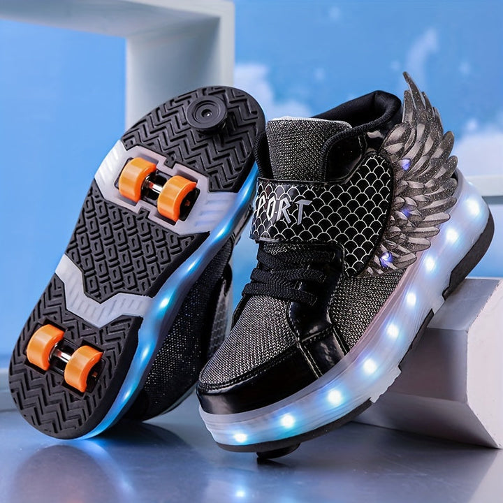 Kinderen rolschaats sneakers met oplaadbare ledverlichting 15