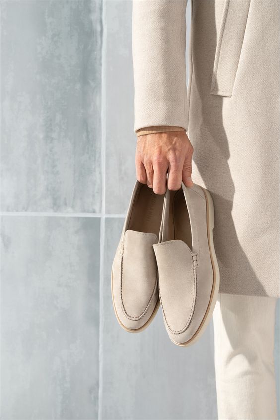 Heren suède veterschoenen in minimalistisch ontwerp 5