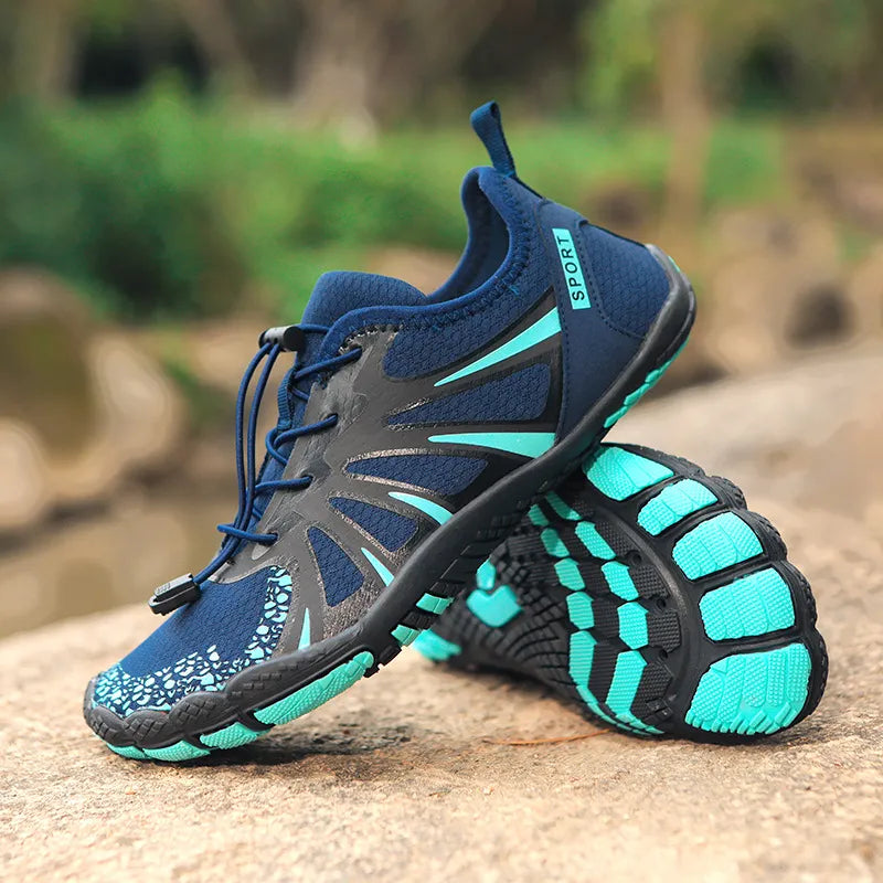 Heren waterschoenen met elastische veters en profielzool 6