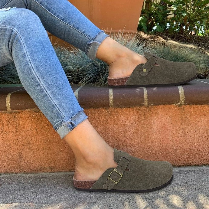 Dames sandalen met twee brede bandjes 2