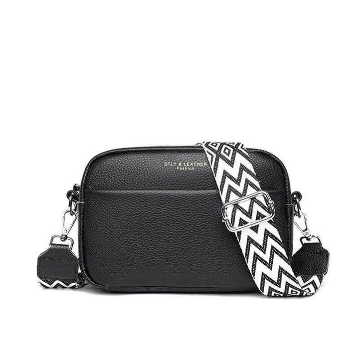 Dames leren crossbody tas met verstelbare schouderriem