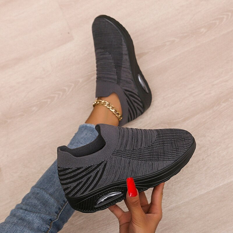 Dames orthopedische sneakers met voetboogondersteuning