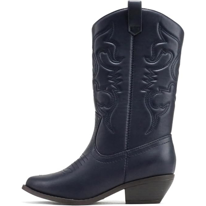 Dames kniehoge cowboylaarzen met puntige neus - afbeelding 10