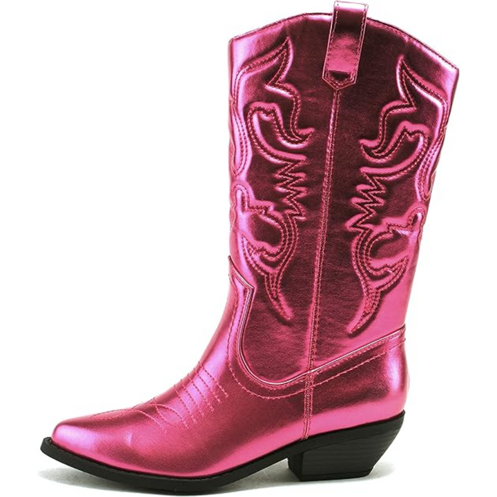 Dames kniehoge cowboylaarzen met puntige neus - afbeelding 5