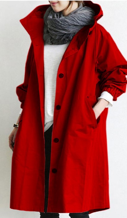 Dames wind- en waterdichte trenchcoat