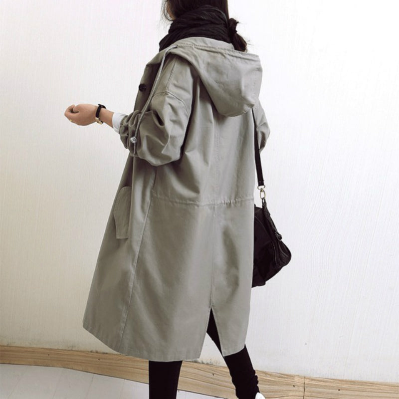 Dames wind- en waterdichte trenchcoat - afbeelding 5