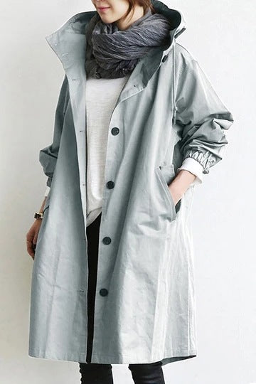 Dames wind- en waterdichte trenchcoat - afbeelding 8