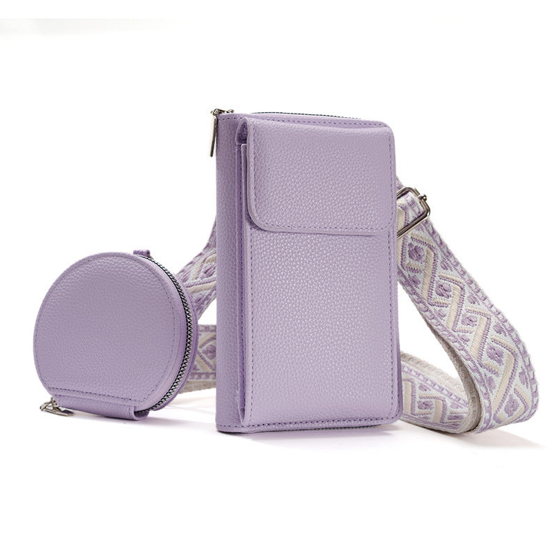Dames Stijlvolle Crossbody Tas Met Telefoonvak En Muntzakje detailfoto 3