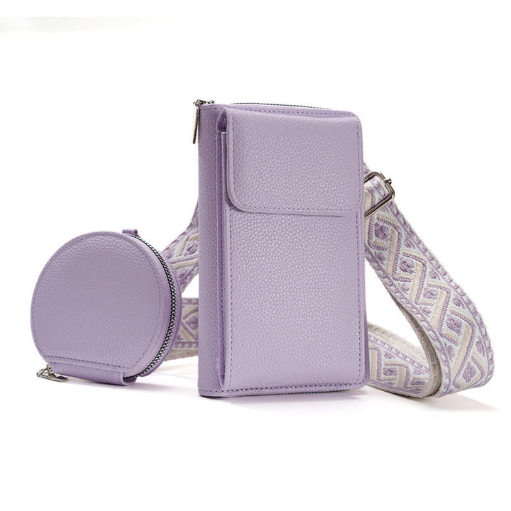 Dames Stijlvolle Crossbody Tas Met Telefoonvak En Muntzakje detailfoto 3
