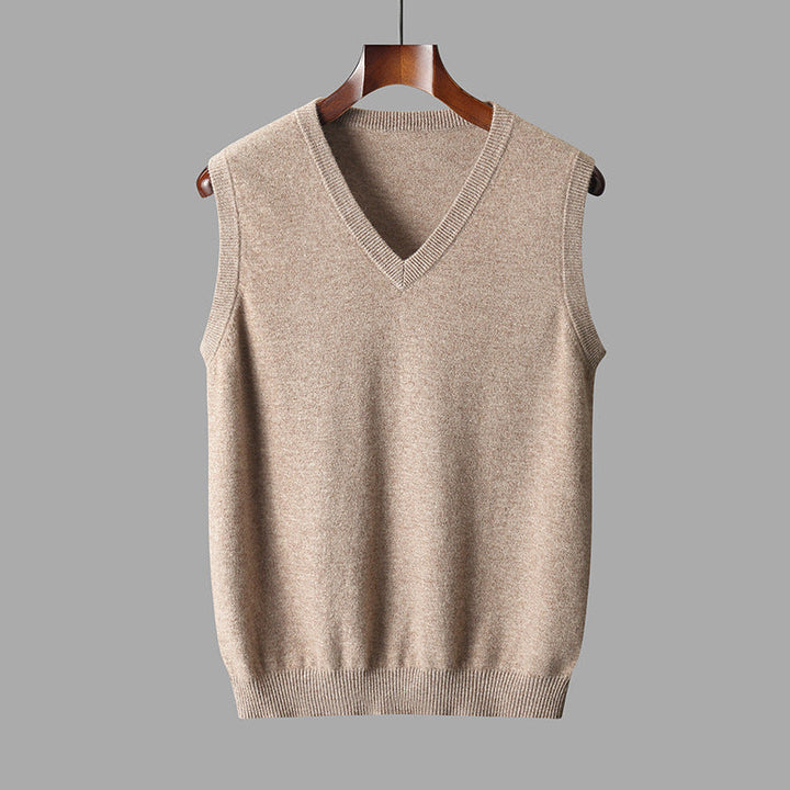 Heren spencer vest met V-hals