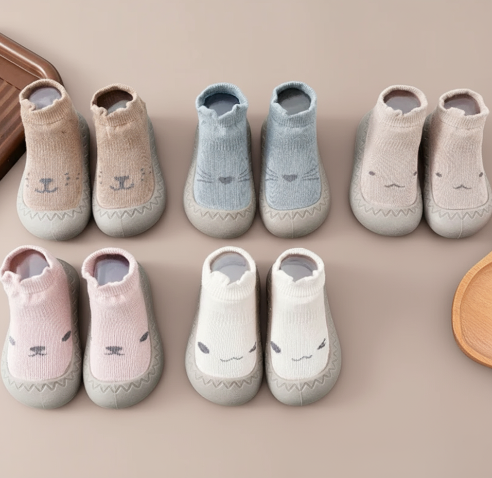 Kinderen baby sokschoentjes met antislipzool 3