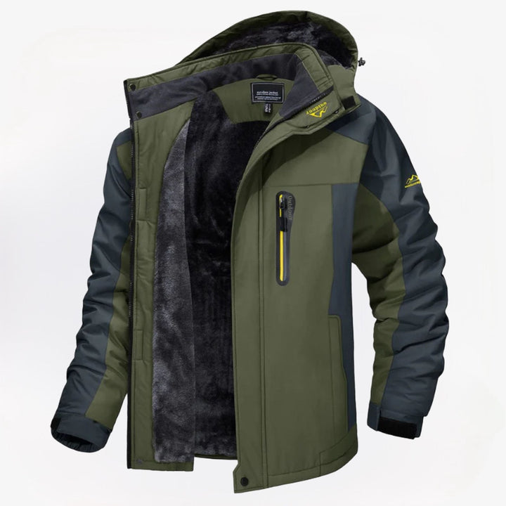 Heren outdoor winterjas met capuchon en meerdere zakken