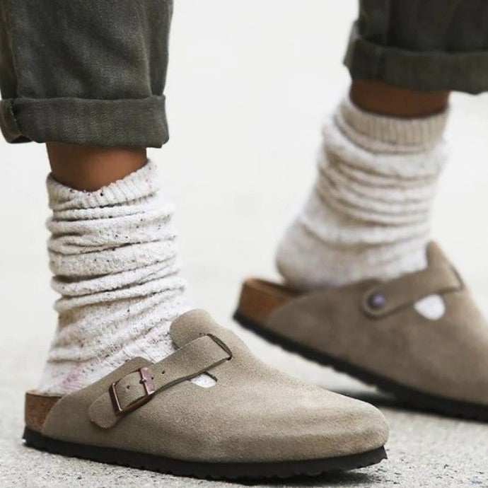 Dames sandalen met twee brede bandjes 4