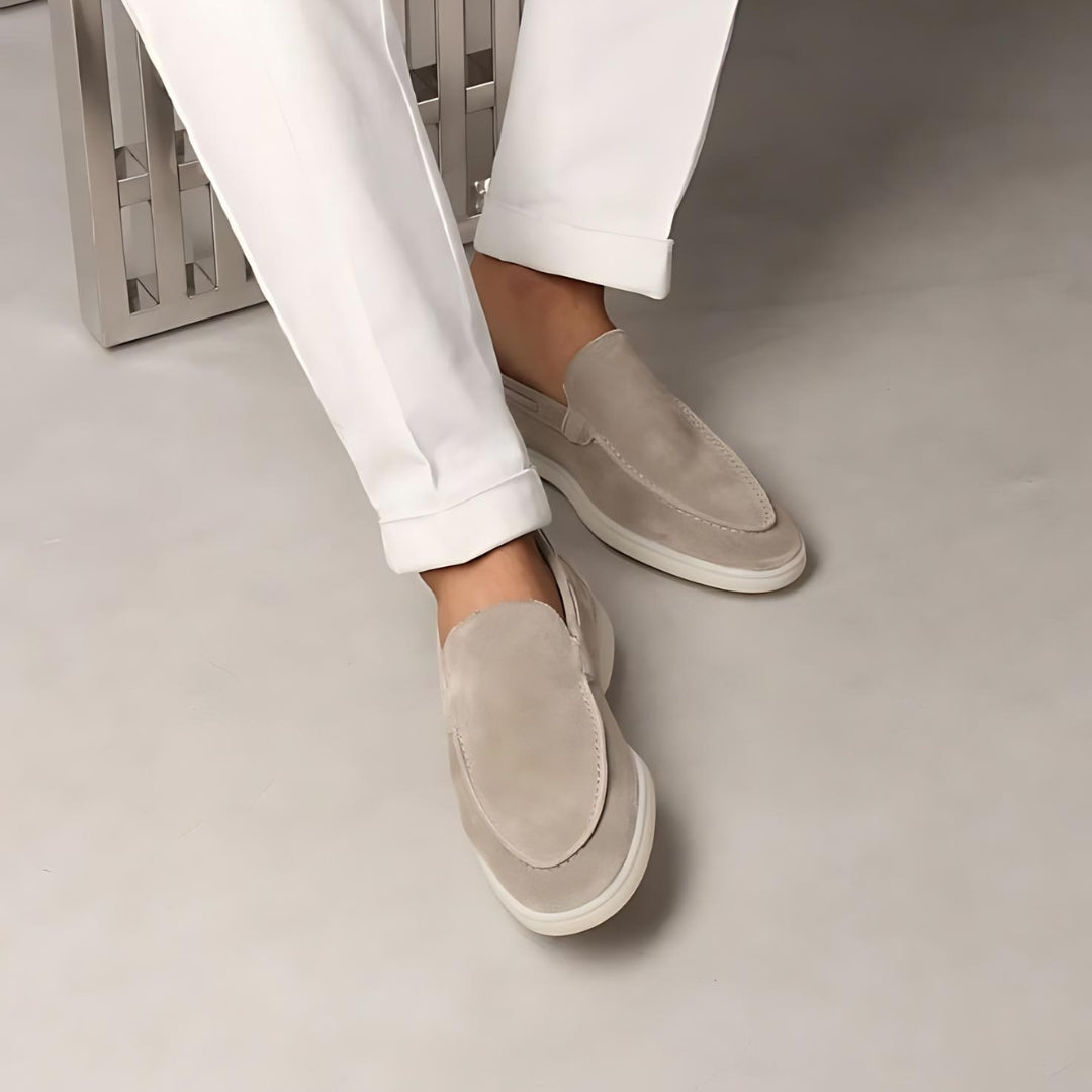 Heren suède veterschoenen in minimalistisch ontwerp 4