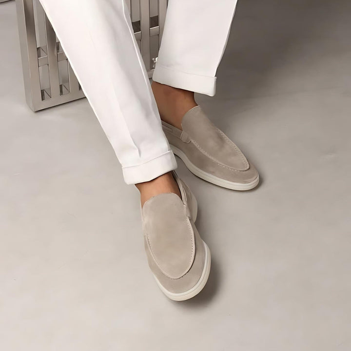 Heren suède veterschoenen in minimalistisch ontwerp 4