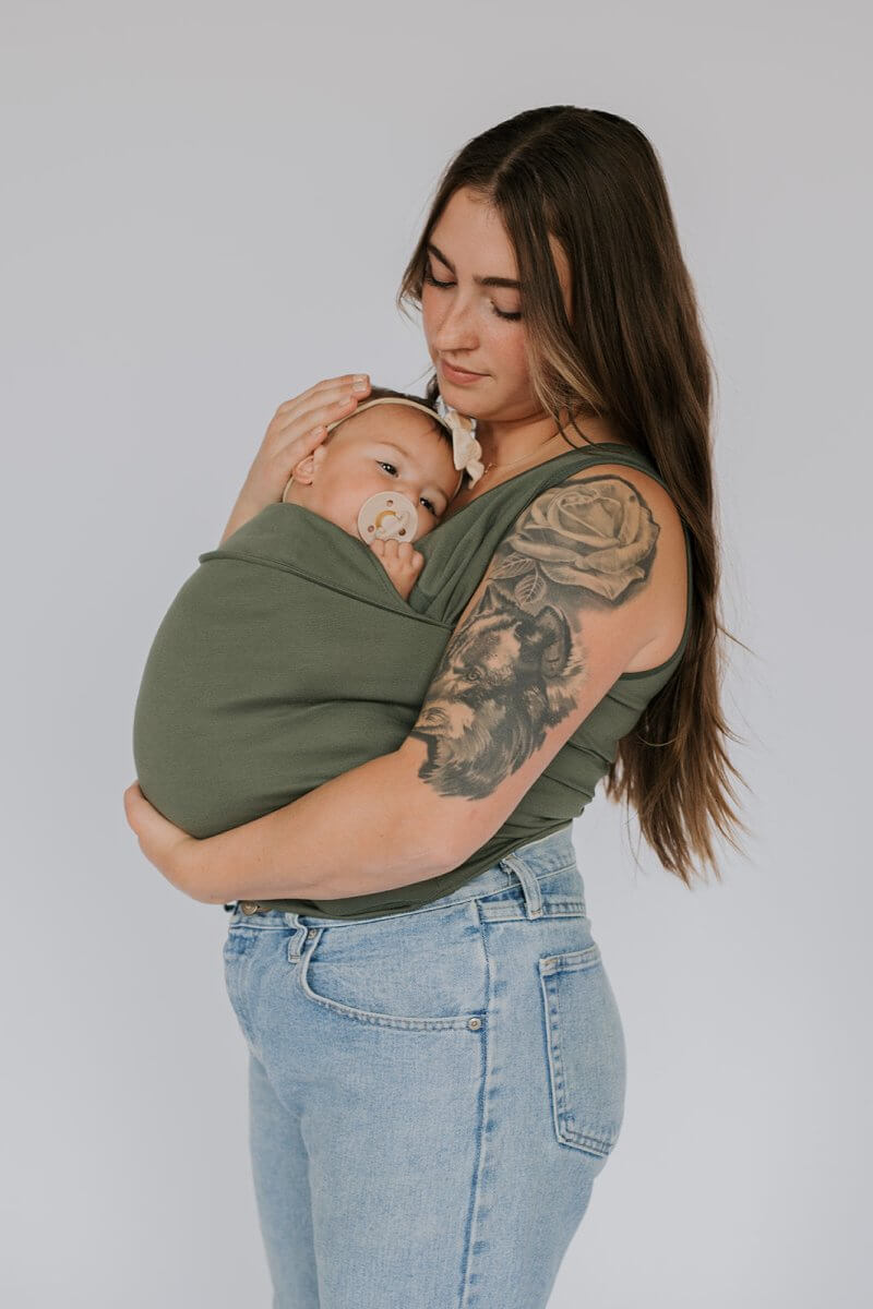 Unisex draagshirt voor ouders met elastische voorpanden 4