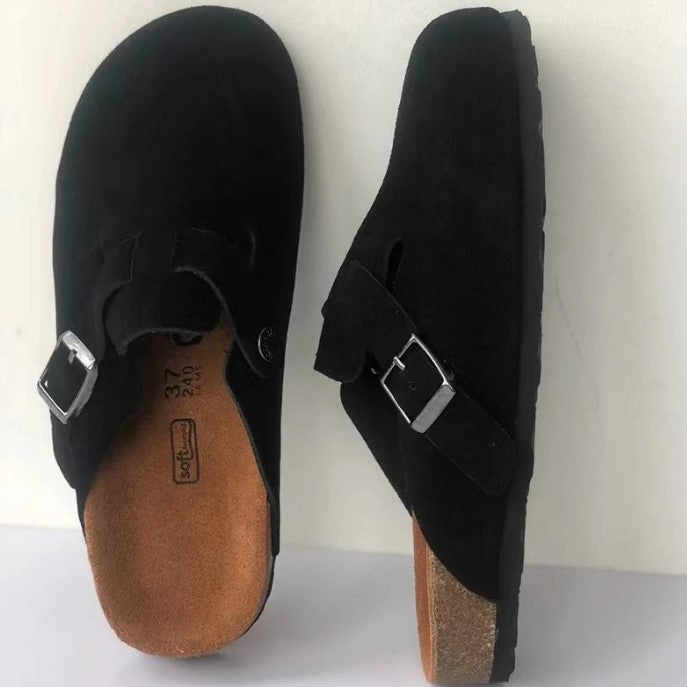 Dames sandalen met twee brede bandjes 9
